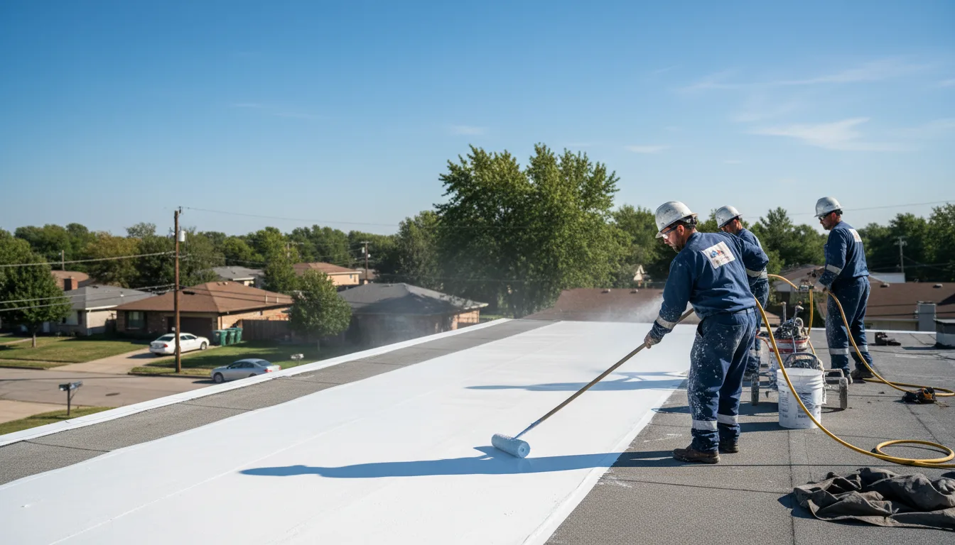 Commercial roof coating in Los Indios, TX near me